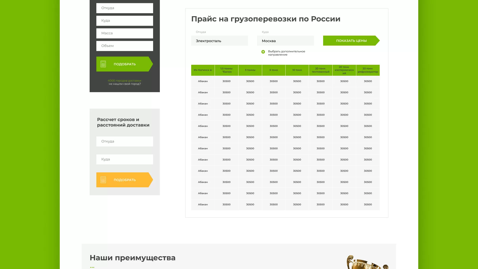 Разработка логотипа и сайта компании «Инком-Логистика» в Ивделе